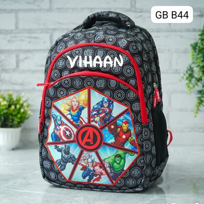 Customized Superheroes Themed Avengers School Bag (18 inches)