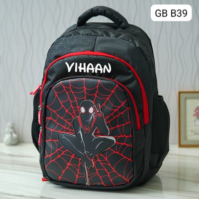 Customized Spiderman Superheroes Themed School Bag (18 inches)