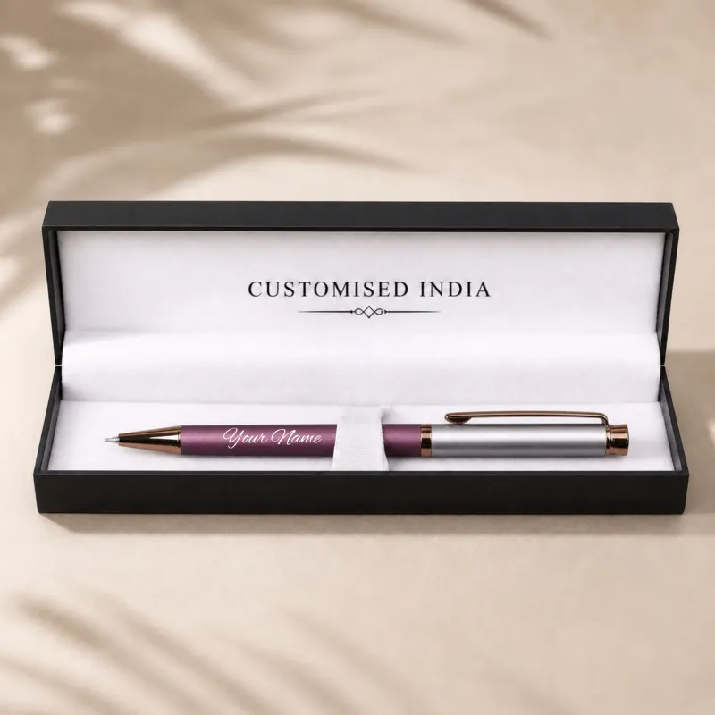 Personalized Bronze Garnet DuoTone Pen