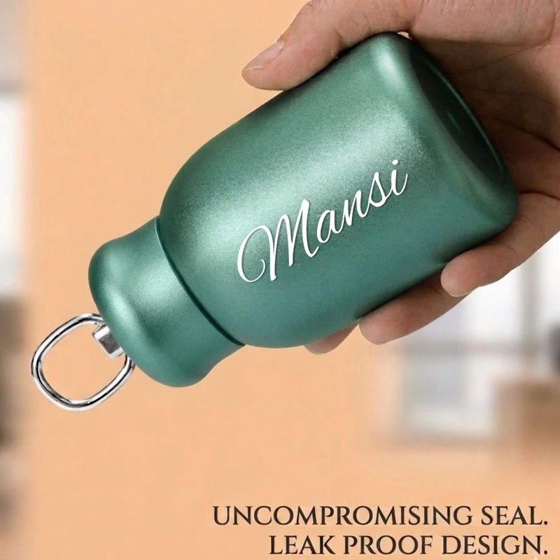 Personalized Metallic Green Mini Thermos Bottle 300ml