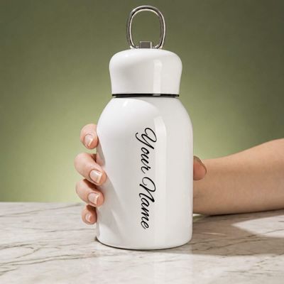 Personalized White Mini Thermos Bottle 300ml