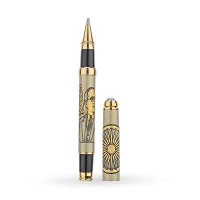 B.R. Ambedkar Premium Engraved Golden Pen – Constitution Edition