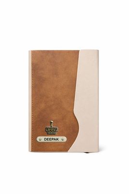 Personalized 4pc Combo - Diary, Pen, Keychain, Cardholder ( Urban Earth - Caramel Dune Colour)