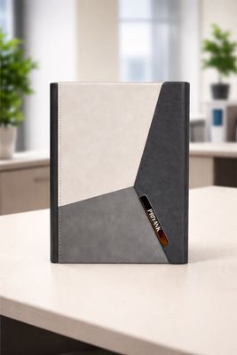 Personalized 4pc Combo - Diary, Pen, Keychain, Cardholder ( Urban Edge Pro - Stone Grey &amp; Onyx Edition Colour)