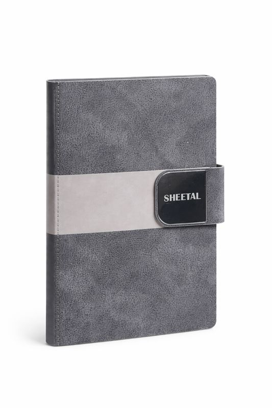 Personalized 4pc Combo - Diary, Pen, Keychain, Cardholder (Velmont Executive - Graphite slate Colour)