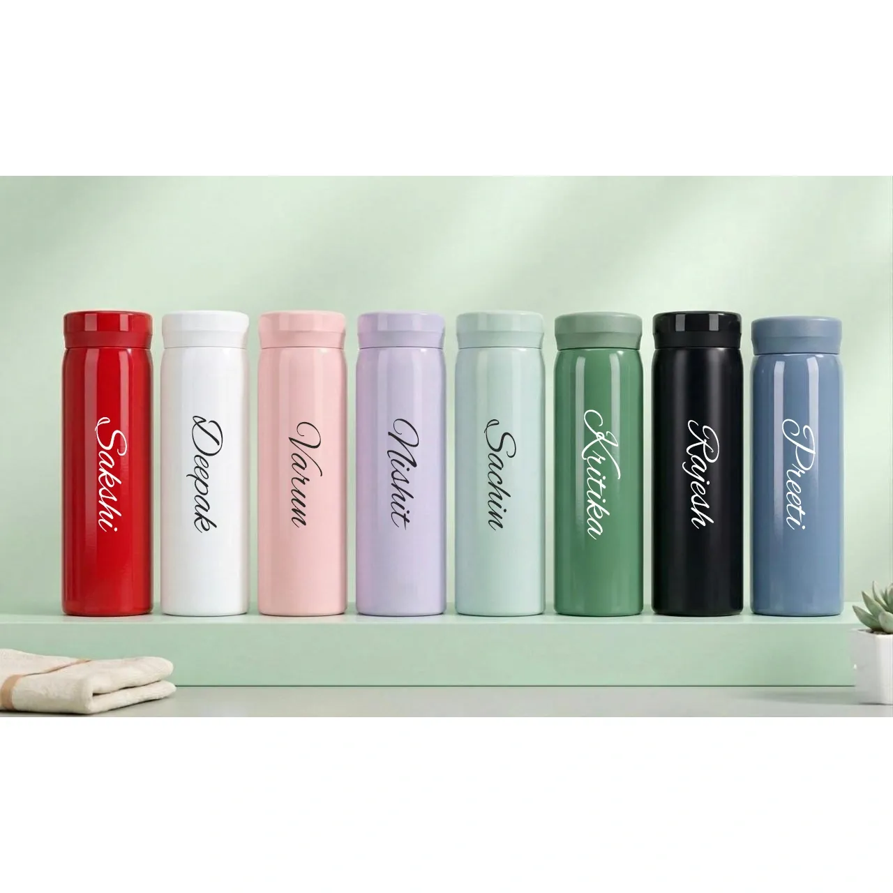 Personalized Slim Thermos Bottle 300ml