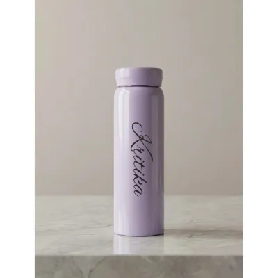 Personalized Lilac Purple Slim Thermos Bottle 300ml