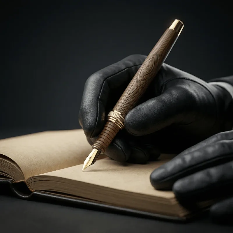 Personalized Limited Edition Wooden Textured Metallic Fountain Pen – Chocolate Brown Gold
