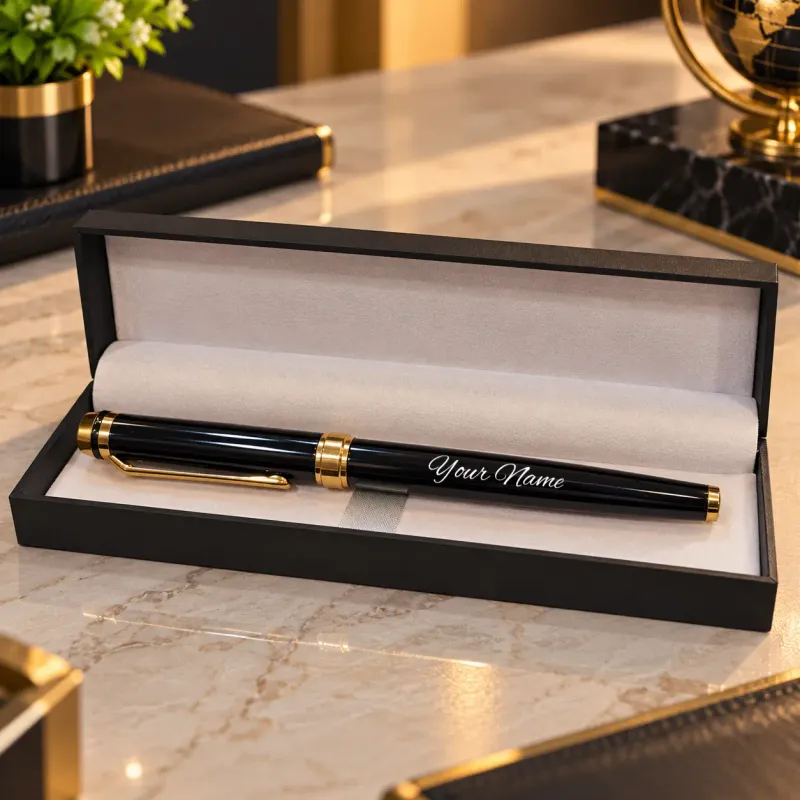 Black Gold Prestige Personalized Pen
