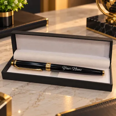 Black Gold Prestige Personalized Pen