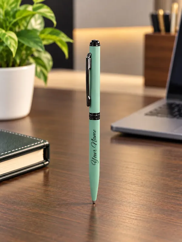 Mint Green Personalized Metal Pen