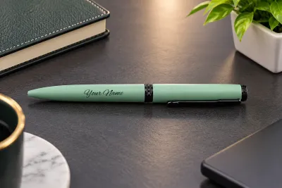 Mint Green Personalized Metal Pen