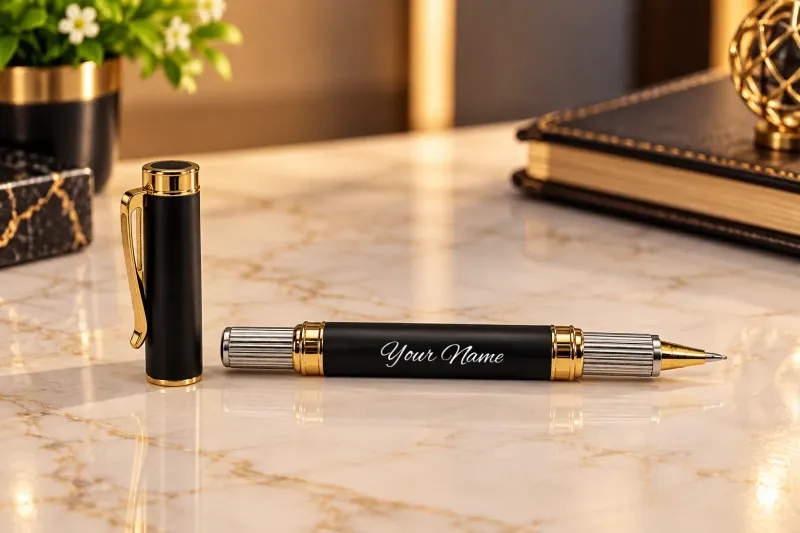 Grandeur Imperial Premium Personalized MagSnap Brass Roller Pen