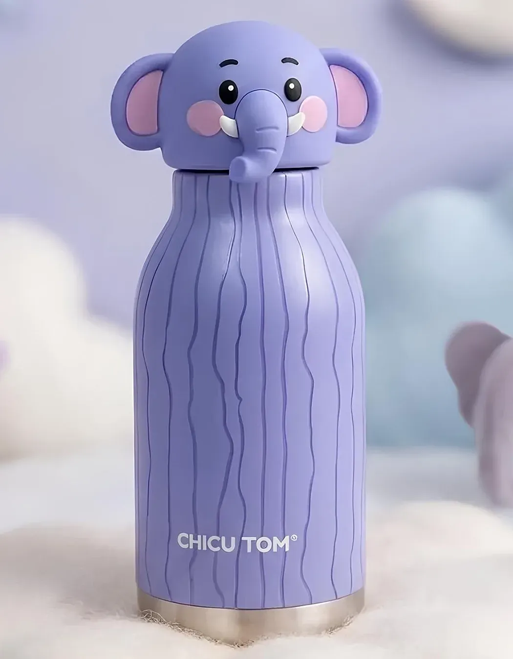 Chicu Tom Bottle – Bobo Elephant 3D Animal Water Bottle | Personalized Kids Bottle 480ml