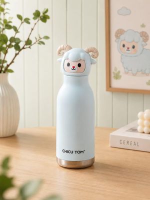 Chicu Tom Bottle – Momo Sheep 3D Animal Water Bottle | Personalized Kids Bottle 480ml