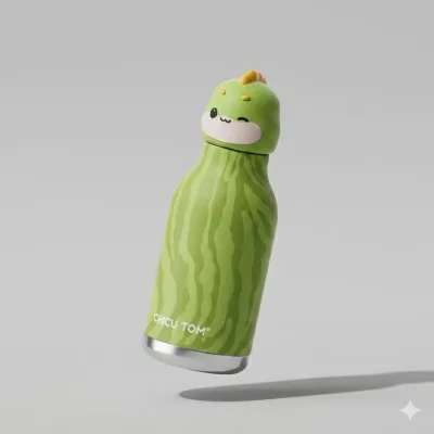 Chicu Tom Bottle – Roro Dino 3D Animal Water Bottle | Personalized Kids Bottle 480ml