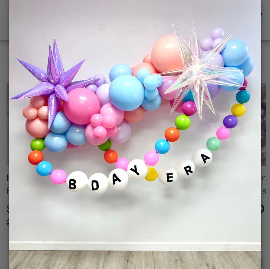 Birthday Era Friendship Bracelet Organic Garland.(customizable)