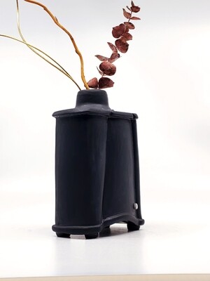 Black Multi Angle Vase