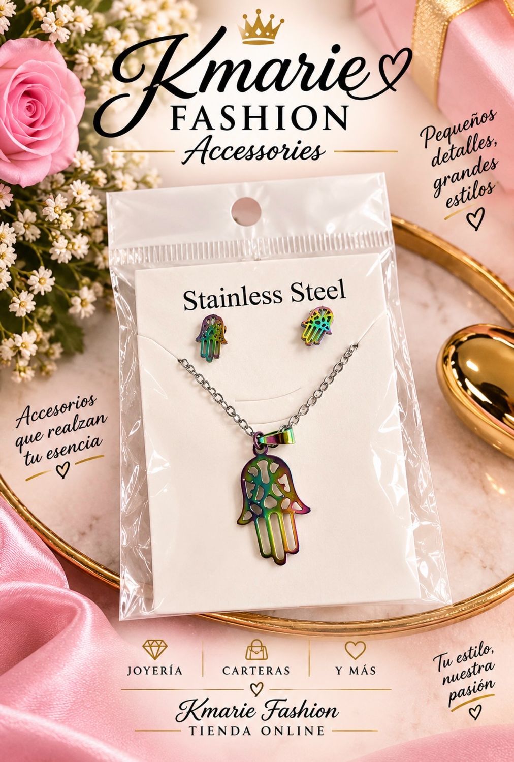 Set en steel multicolor