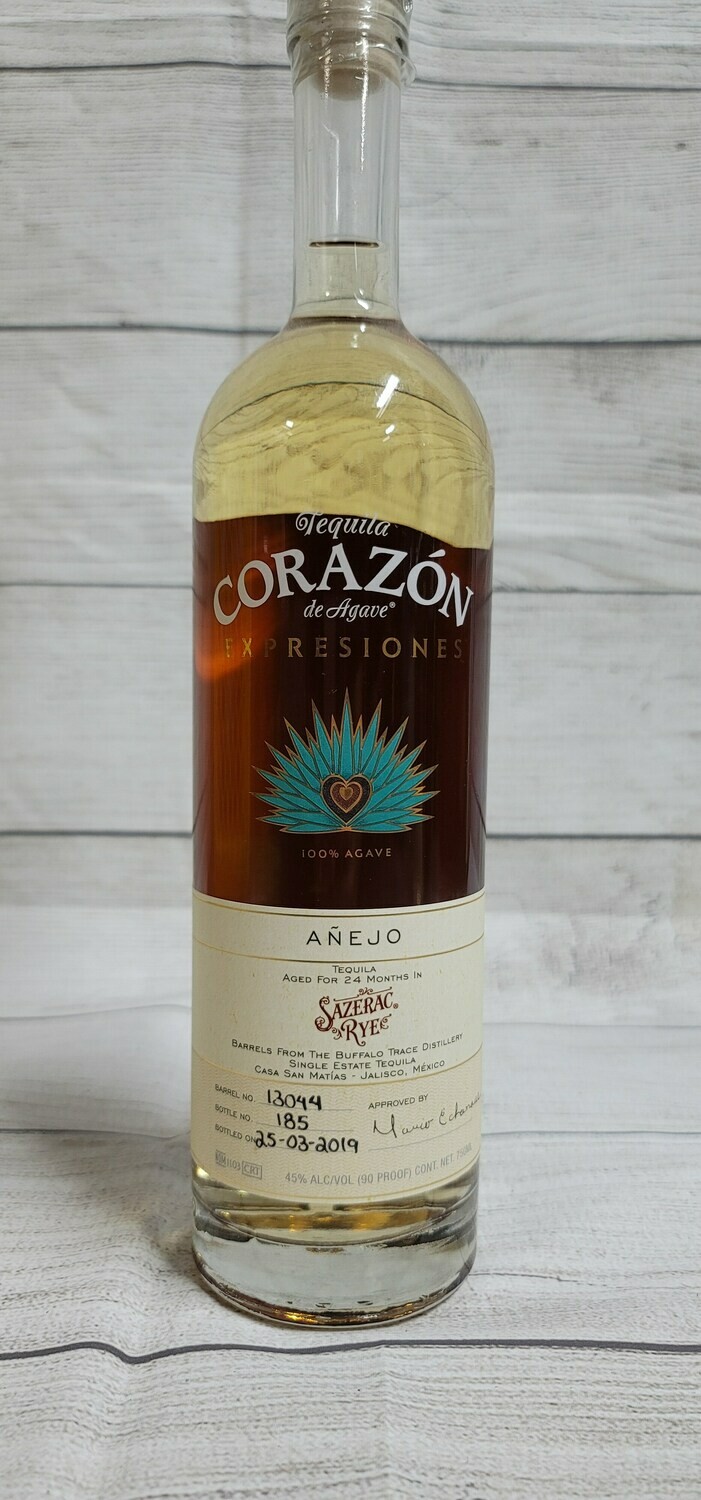 Corazon Tequila Expresiones Anejo Sazerac Rye 750ml