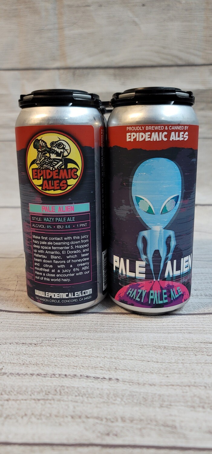 Epidemic Ales Pale Alien Hazy Pale Ale 4pack 16oz