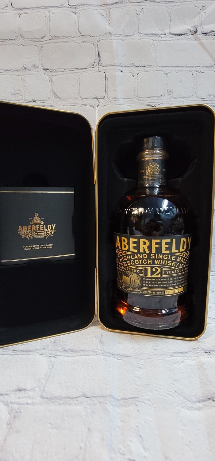 Aberfeldy Highland Single Malt Scotch Whisky 12 Years (750ml Bottle)