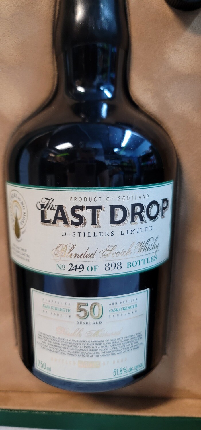 The Last Drop Blended Scotch Whiskey 50year Cask Strength 750ml