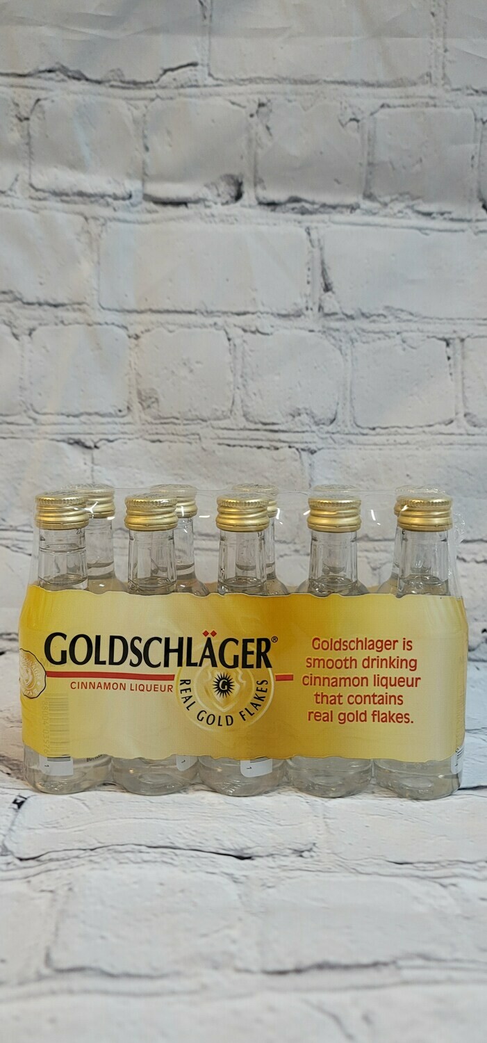 Goldschlager Cinnamon Liqueur 50ml 10pack