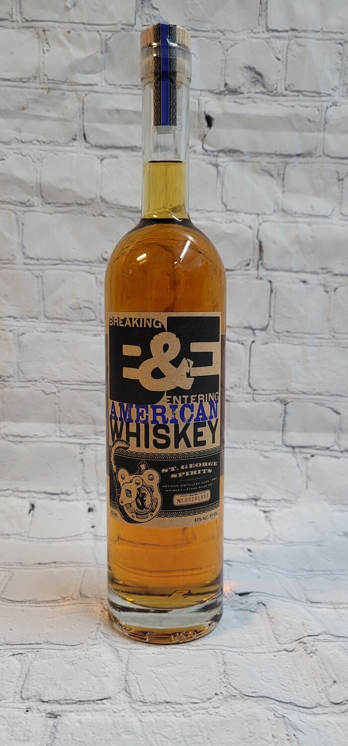 St. George Spirits Breaking and Entering American Whiskey 750ml