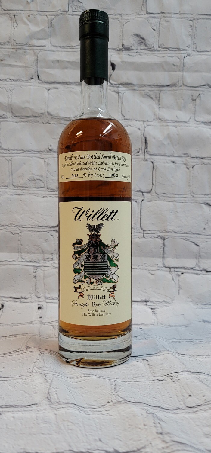Willet Family Estate Bottled 4 Year Rye 750ml