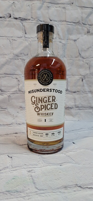 Misunderstood Ginger Spiced Whiskey 750ml