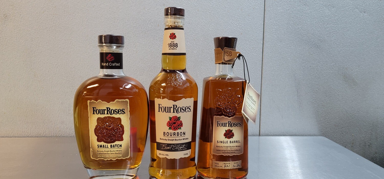 Four Roses Bourbon 3pack 750ml