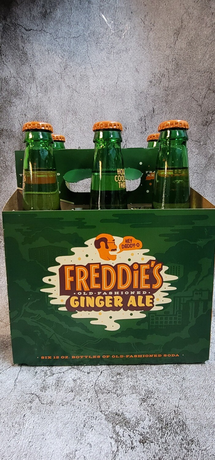 Freddie's Ginger Ale 12oz 6pack