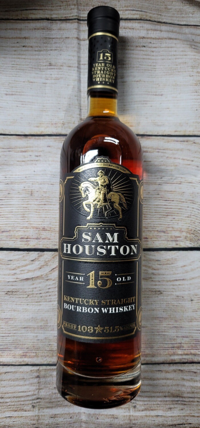 Sam Houston 15 year Kentucky Straight Bourbon 750ml