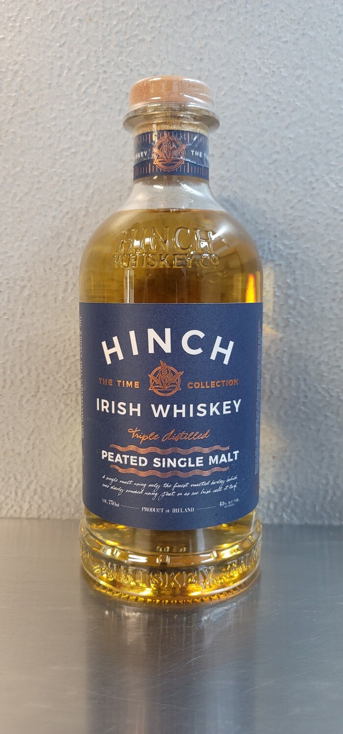 Hinch Irish Whiskey Peated Single Malt 750ml