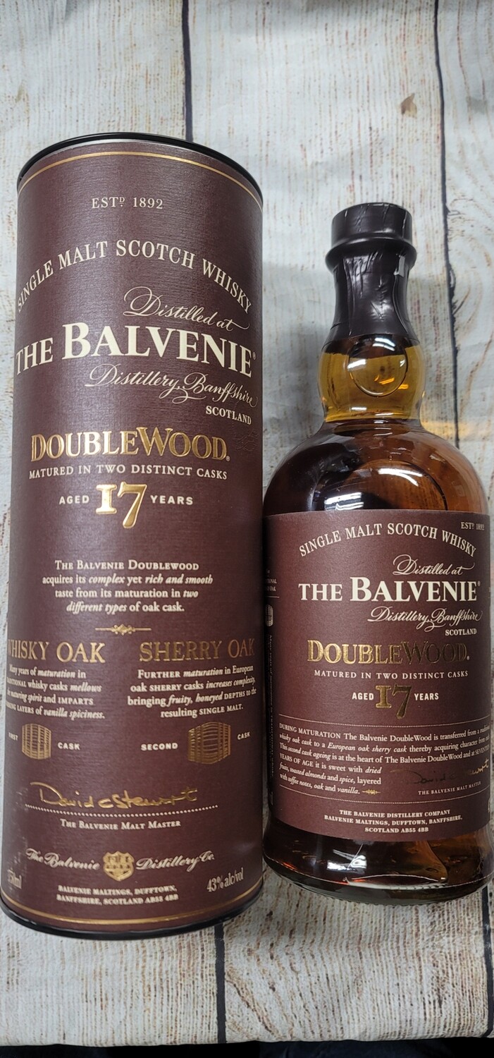 Balvenie 17year Double Wood Single Malt Whiskey 750ml