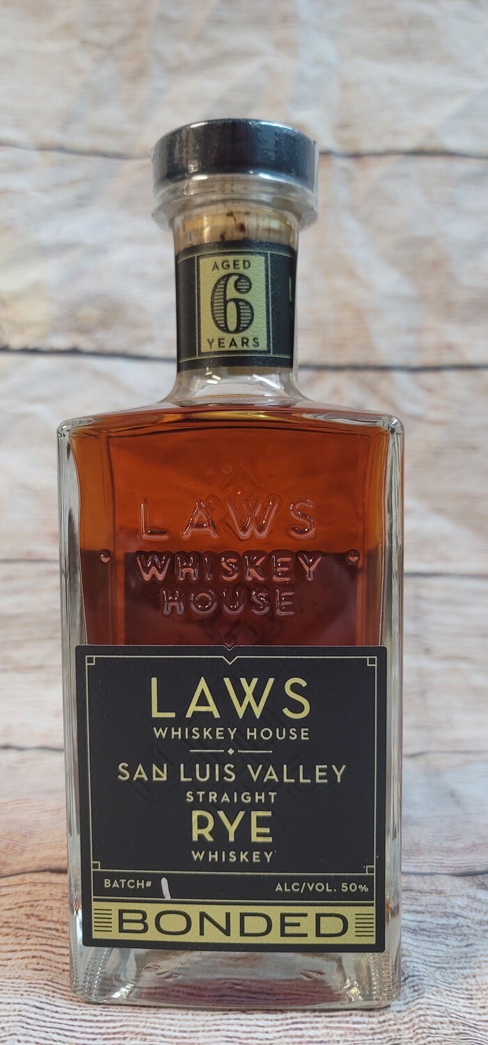 Laws 6year San Luis Valley Rye Whiskey 750ml