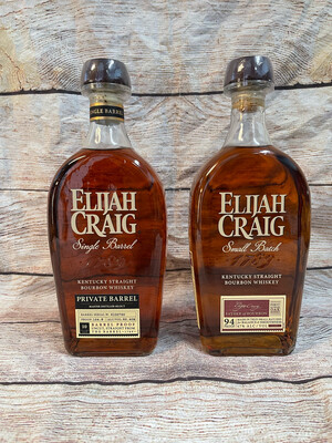 Elijah Craig Private Barrel Barrel Proof 750ml W/ Elijah Craig 750ml