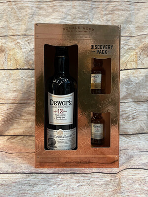 Dewars 12year Blended Scotch 750ml Gift Pack