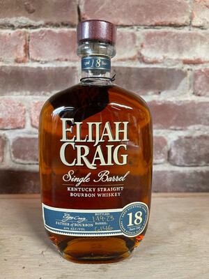 Elijah Craig 18 year Old Single Barrel bourbon 750ml