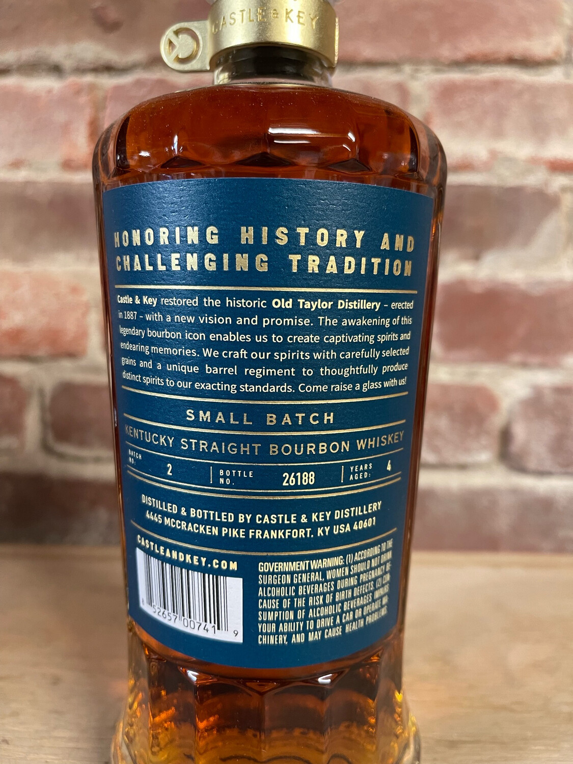Castle And Key Small Batch 750ml