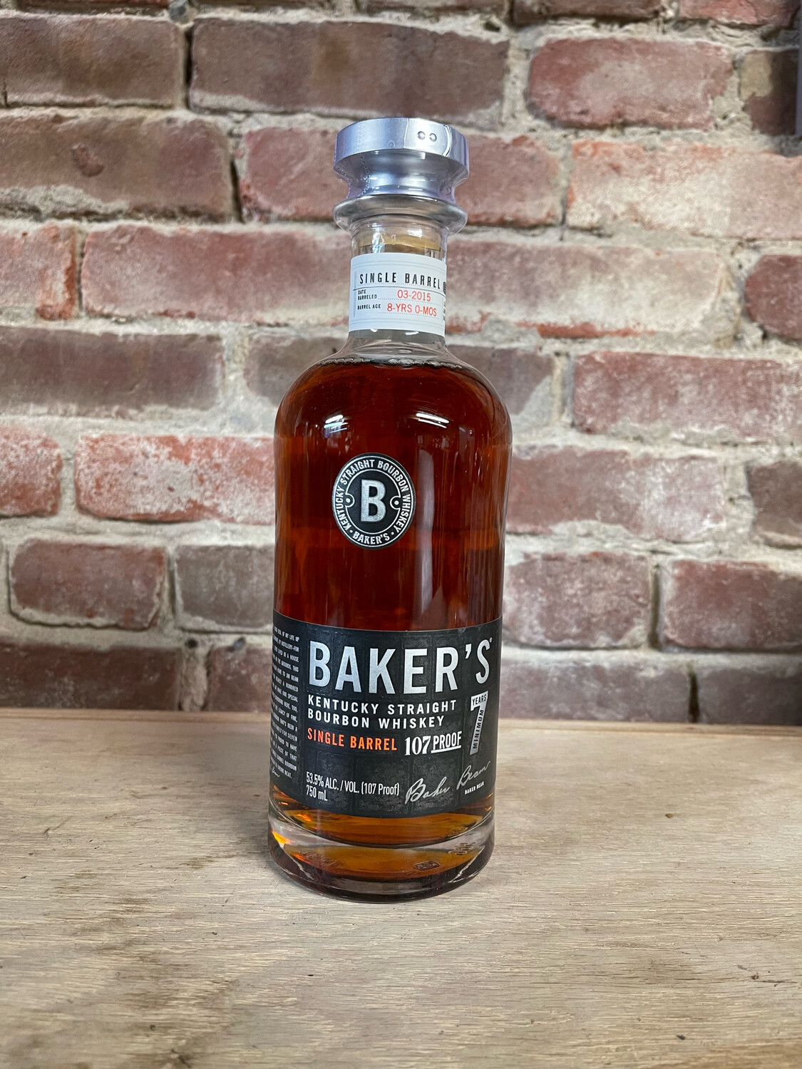 Bakers 7 year Single Barrel 750ml