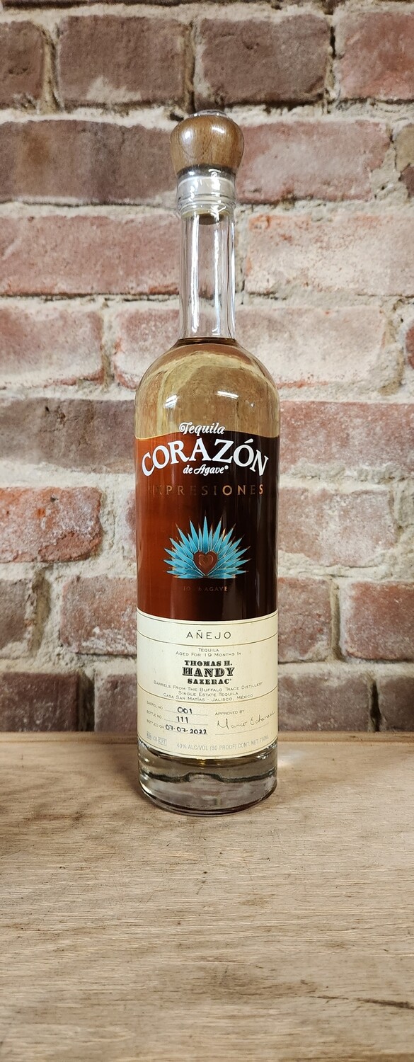 Corazon Tequila Expresiones Anejo Thomas Handy 750ml