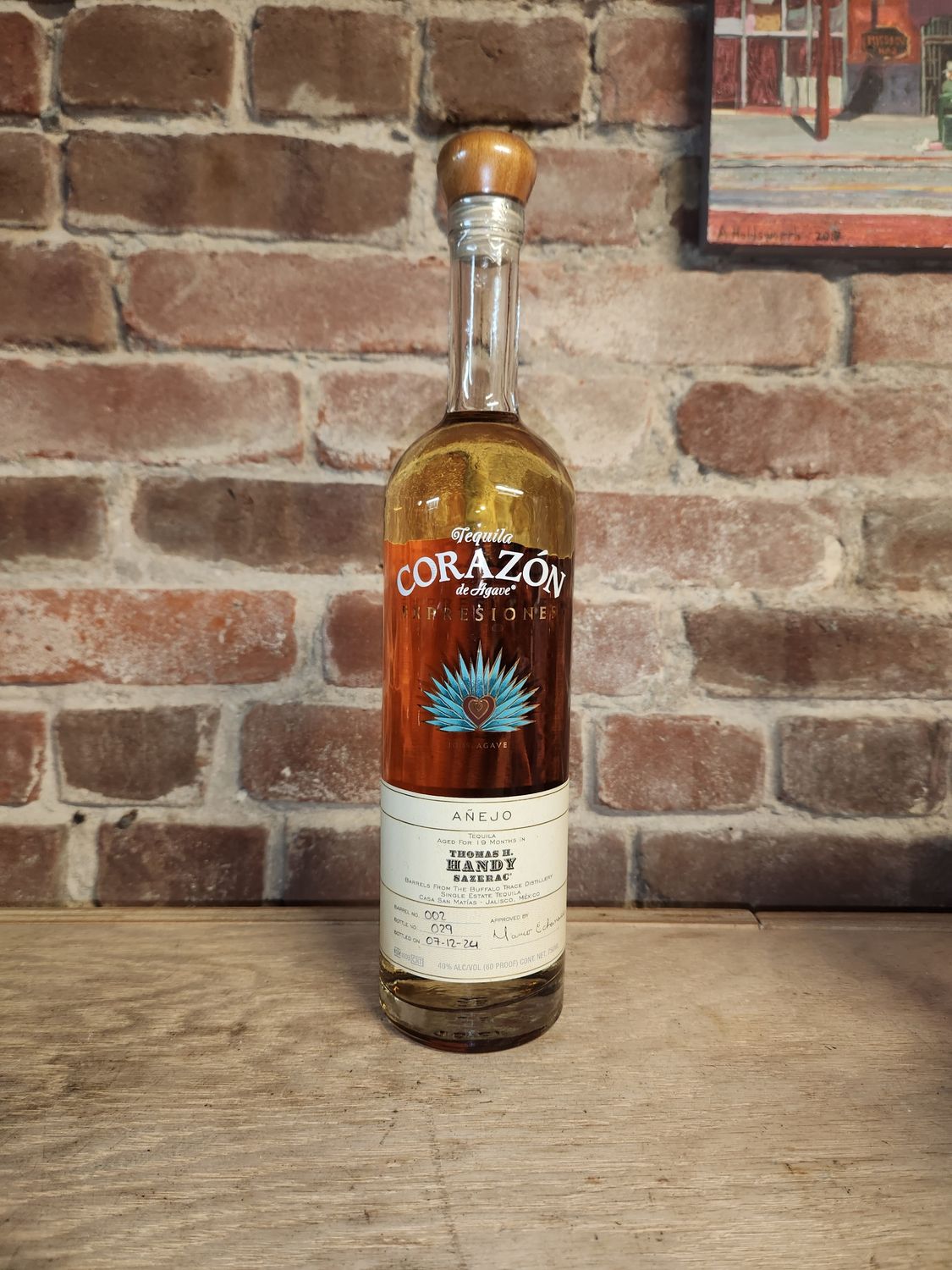 Corazon Tequila Expresiones Anejo Thomas Handy 750ml
