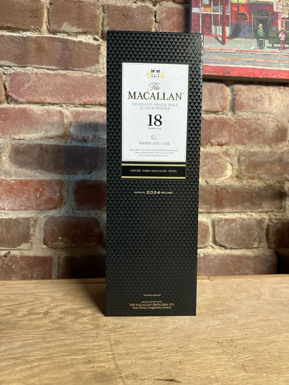 Macallan 18 year old Single Malt Sherry Oak Cask Whiksy 750ml 2024