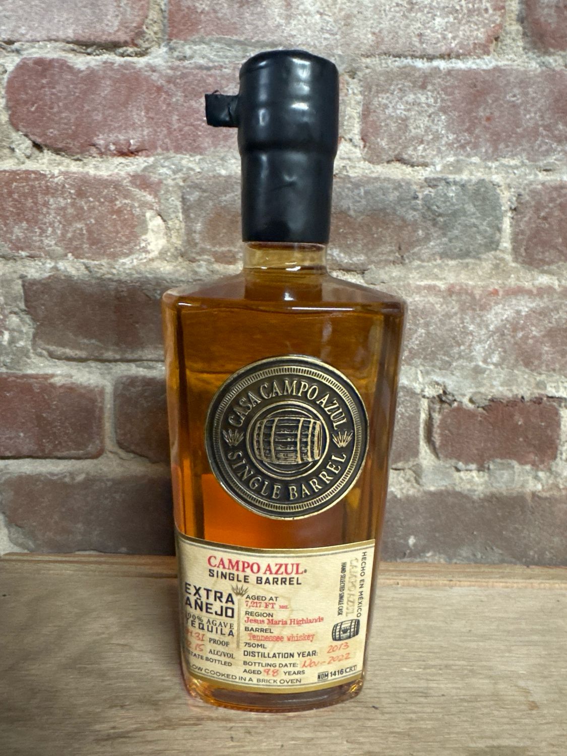 Campo Azul Single Barrel Extra Anejo 750ml