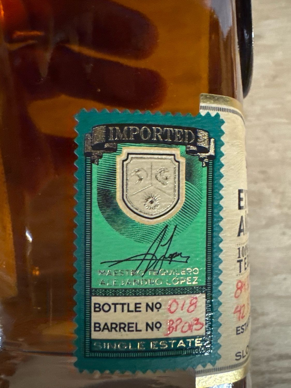 Campo Azul Single Barrel Extra Anejo 750ml