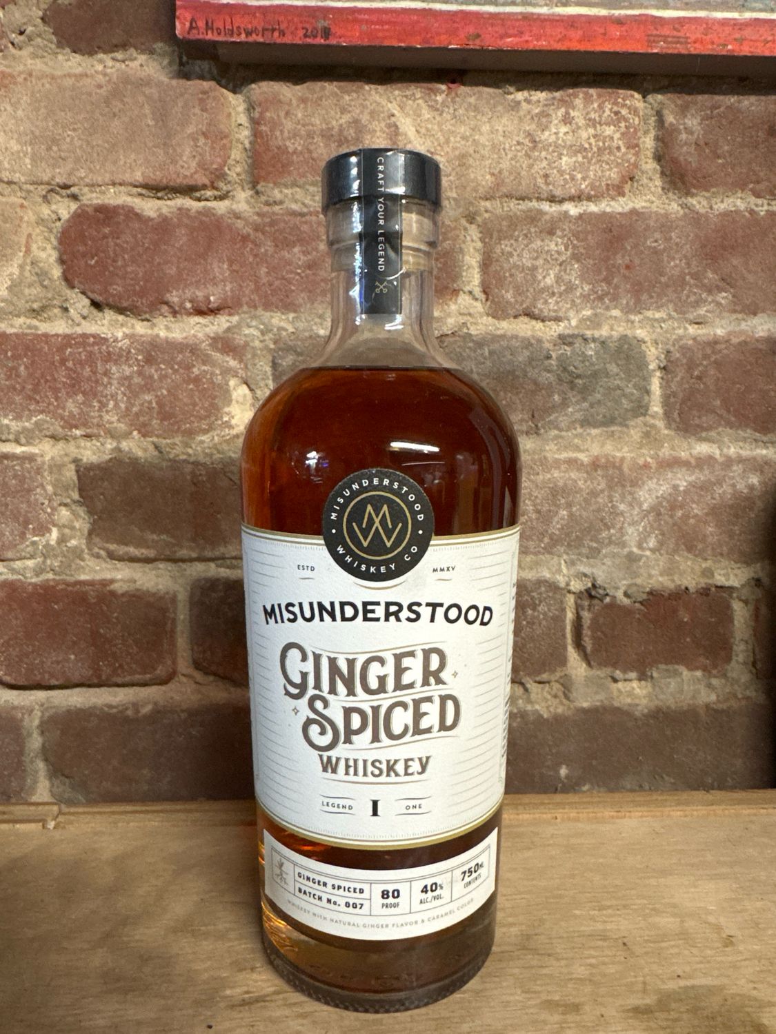 Misunderstood Ginger Spiced Whiskey 750ml