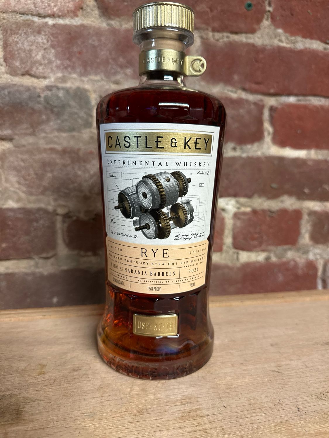 Castle And Key Rye Naranja Barrels 750ml