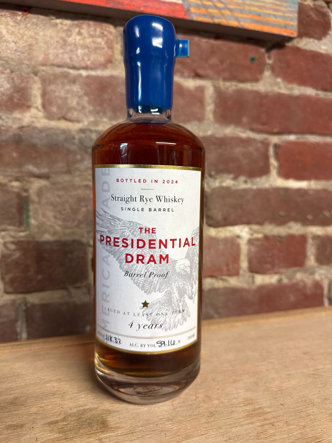 The Presidential Dram Barrel Proof Rye 118.32 700ml